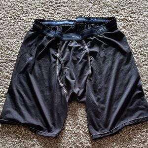 Hanes Men's Dark Gray Athletic Shorts